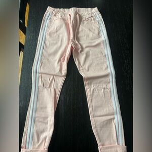 American Bazi Pink Jeggings with White Stripes (NEW without Tags)